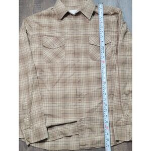 Girl Skateboards Wrench‎ Pilot Collection Tan Plaid Button Down Shirt Mens L